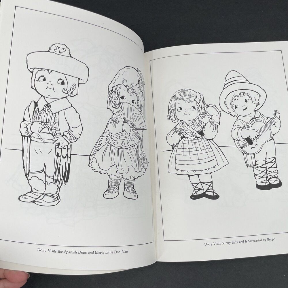 Lot of 2 Dolly Dingle 30 Full Color Paper Dolls and Coloring Book Grace Drayton - Picture 7 of 12